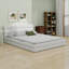 Lit plateforme en tissu d'ameublement-81299738