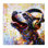 «Happy Dog & Headphones», art mural sur toile par Leon Devenice
