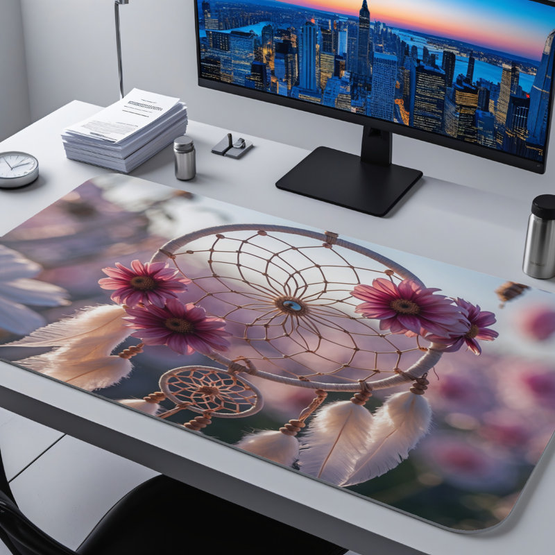 Polyester Desk Pad, 14.4x12.1