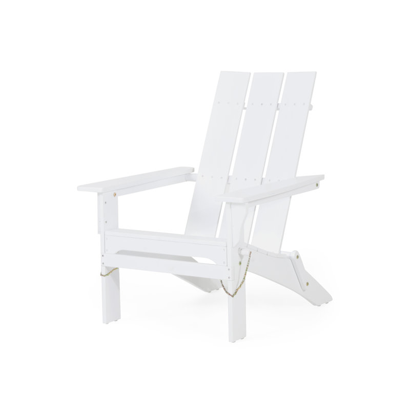Chaises portatives en bois Adirondack, pliable moderne et rustique pour patio
