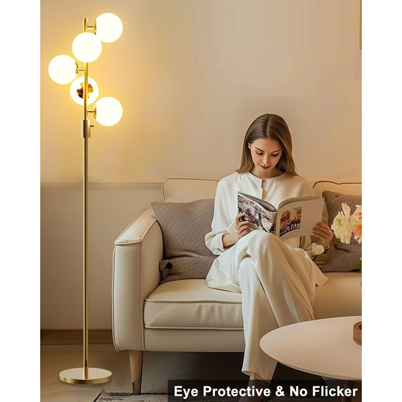 Adjustable Light Spherical Floor Lamp