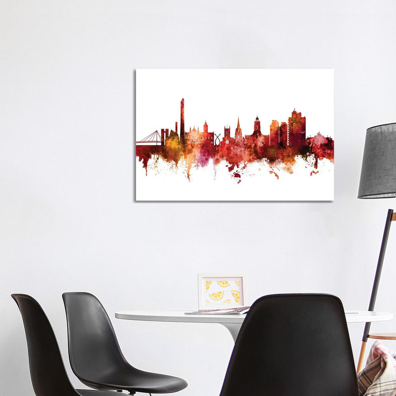 Northampton, England Skyline by Michael Tompsett - Wrapped Canvas Gallery-Wrapped Canvas Giclée