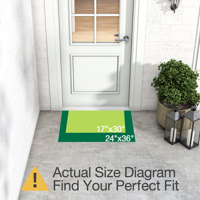 Non-Slip Christmas Doormat, 17" W x 30" L