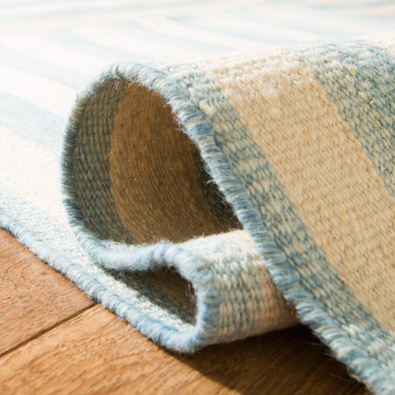 Ralph Lauren Canyon Stripe Patch Wool Striped Rug, Rectangle 6' x 9'