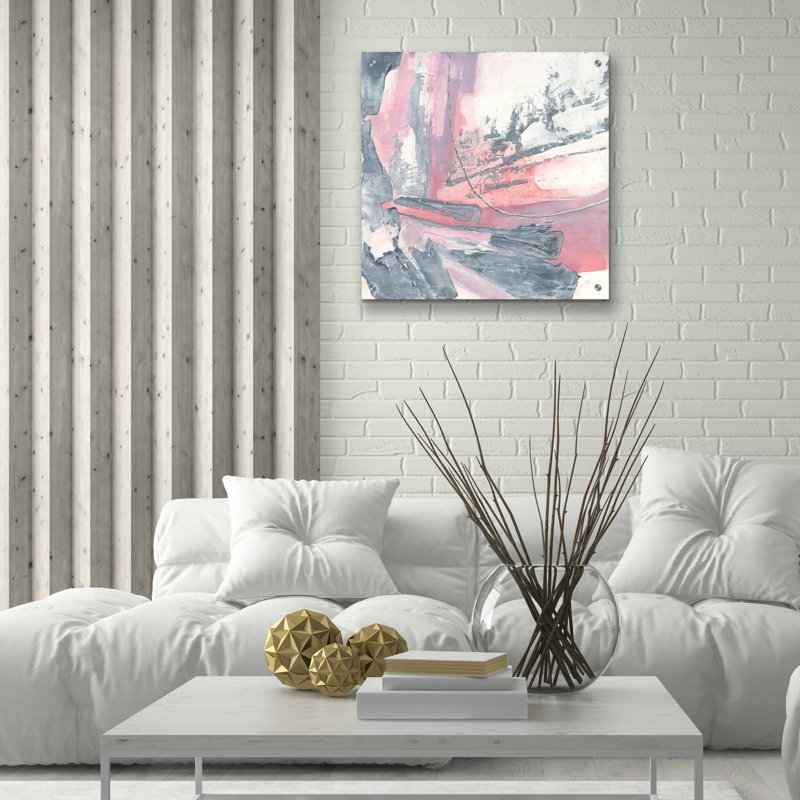«Whitewashed Blush I» par Chris Paschke, H 24 po x l 24 po x P 0,2 po