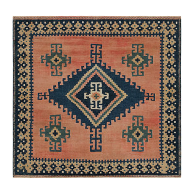 One-of-a-Kind 4'2" X 3'11" Hand Knotted Area Rug