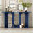 Modern And Curved Design Ash Veneer Console Table With Shelf,Suitable For Entryway,Hallway Living Room,Foyer,Corridor-267368019