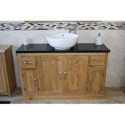 Amani 1231mm Single Bathroom Vanity with Vessel Ceramic Basin