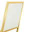 Chaises de salle à manger ergonomiques avec structure luxueuse en métal-129028266