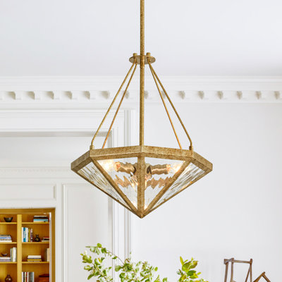 Luminaire suspendu géométrique à 3 lumières Artisan