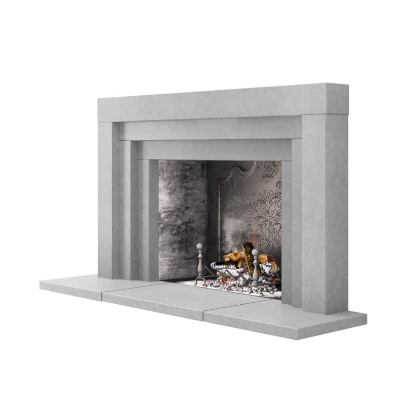 Contempo Fireplace Surround, Smooth Gray