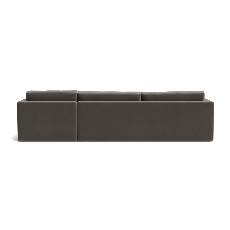 Haywood Right Chaise Sectional, Performance Velvet - Graphite