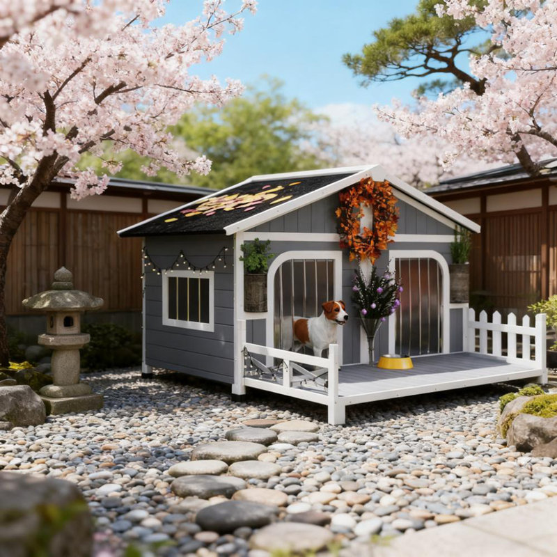 Niche pour chien extérieur, Gris