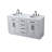 Ahner 60 inch Double Bathroom Vanity-174981257
