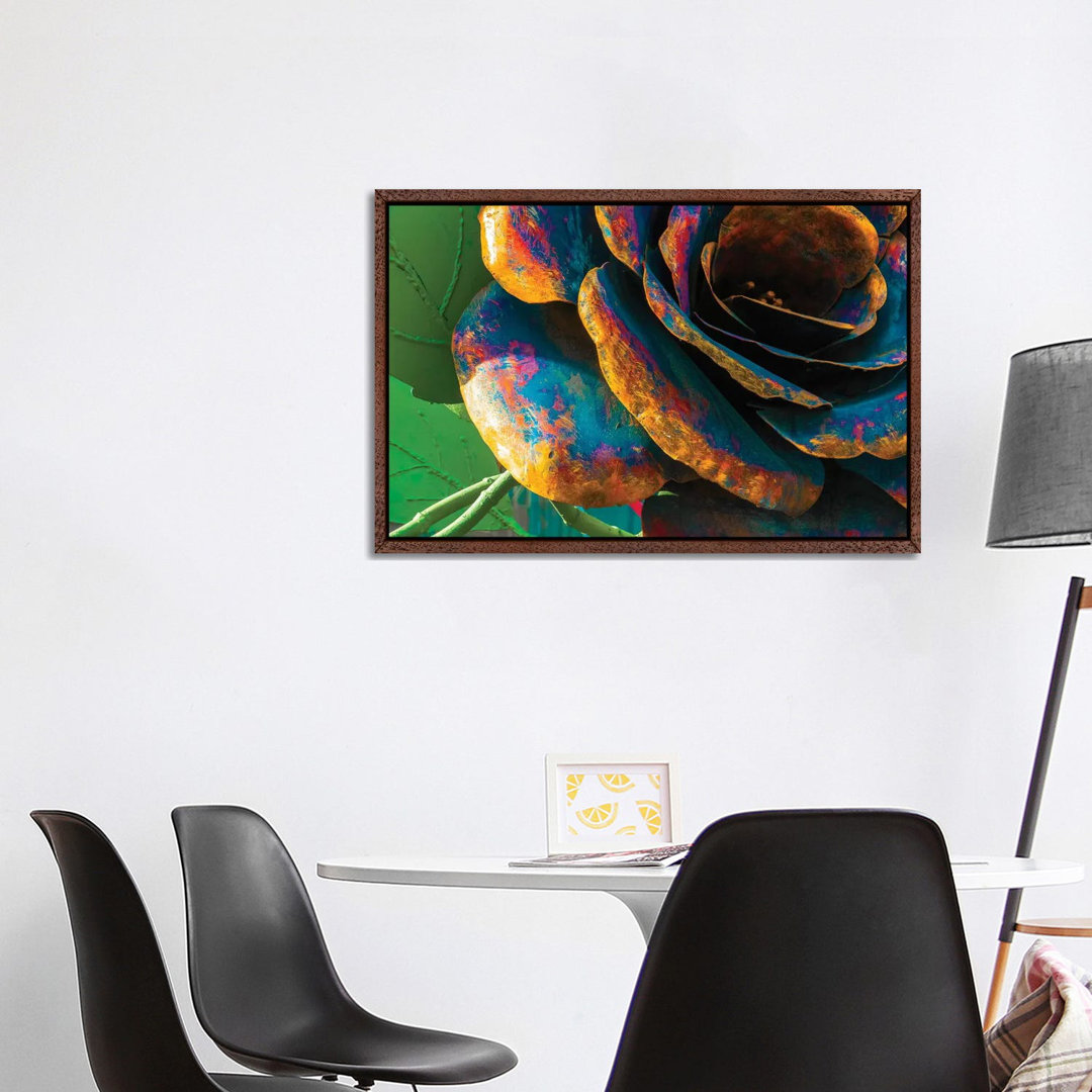 Die Rose von Raymond Kunst - Galerie-verpackte Leinwand Giclée auf Leinwand