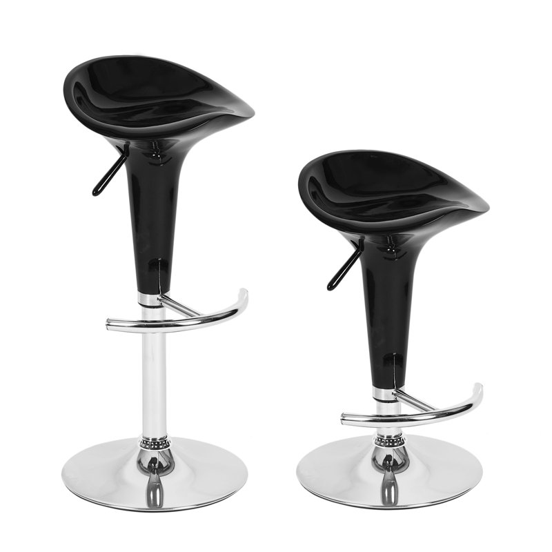 Hazleton Swivel Adjustable Height Counter Stool, Black