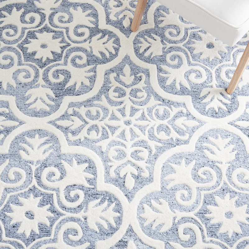 Tapis en laine et coton touffeté à la main Metro, Rectangle 3 pi x 5 pi