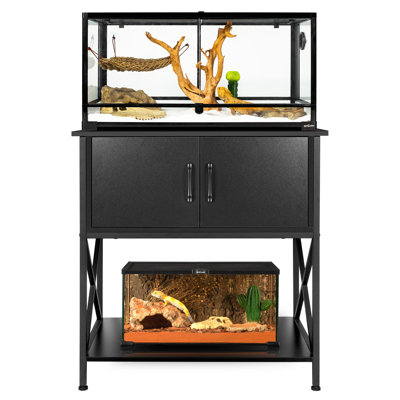 Reptizoo 20-29 Gallon Black Metal Reptile  Carbinet