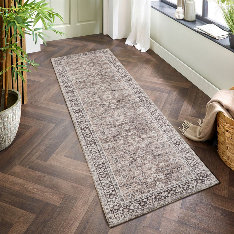 Multi Color Special Design Area Rug, Runner 2'7" x 9'10"