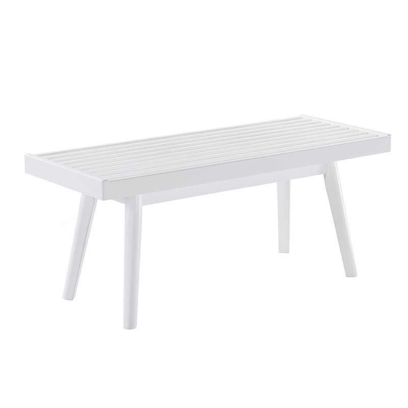 Slatted Bench, Entryway Bench, Bedroom Bench, 17.5" H x 41.3" W x 16.5" D