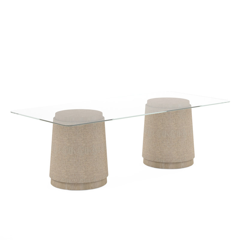 Water Round Oak Pedestal Dining Table