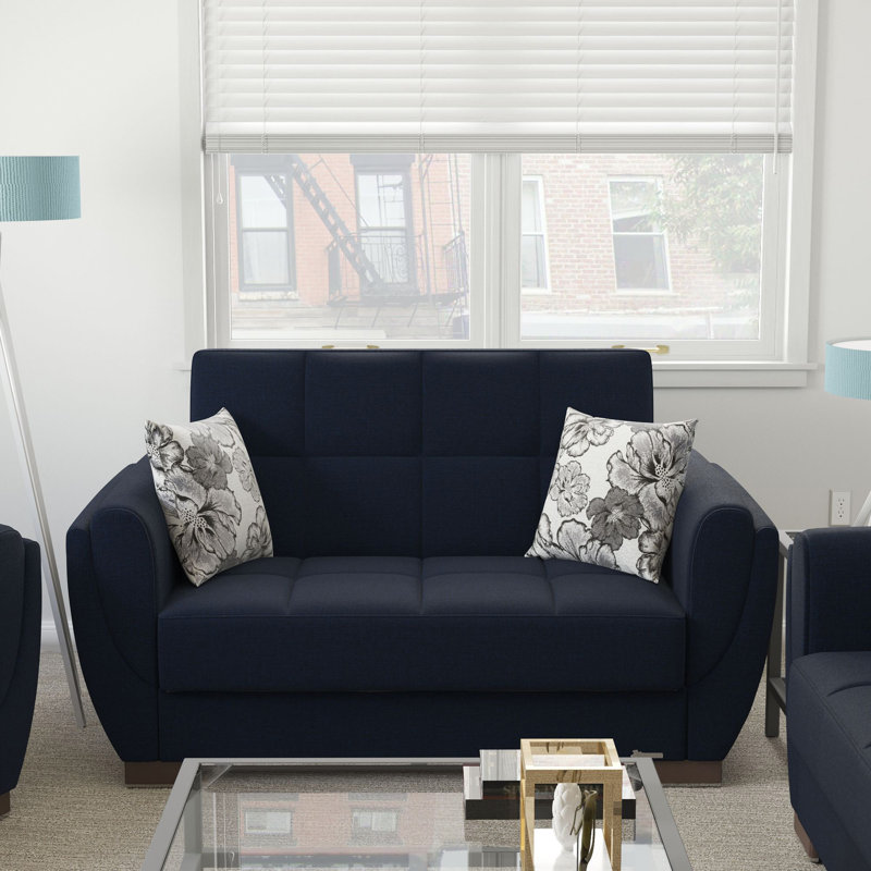 Causeuse convertible avec rangement Collection, Bleu très foncé