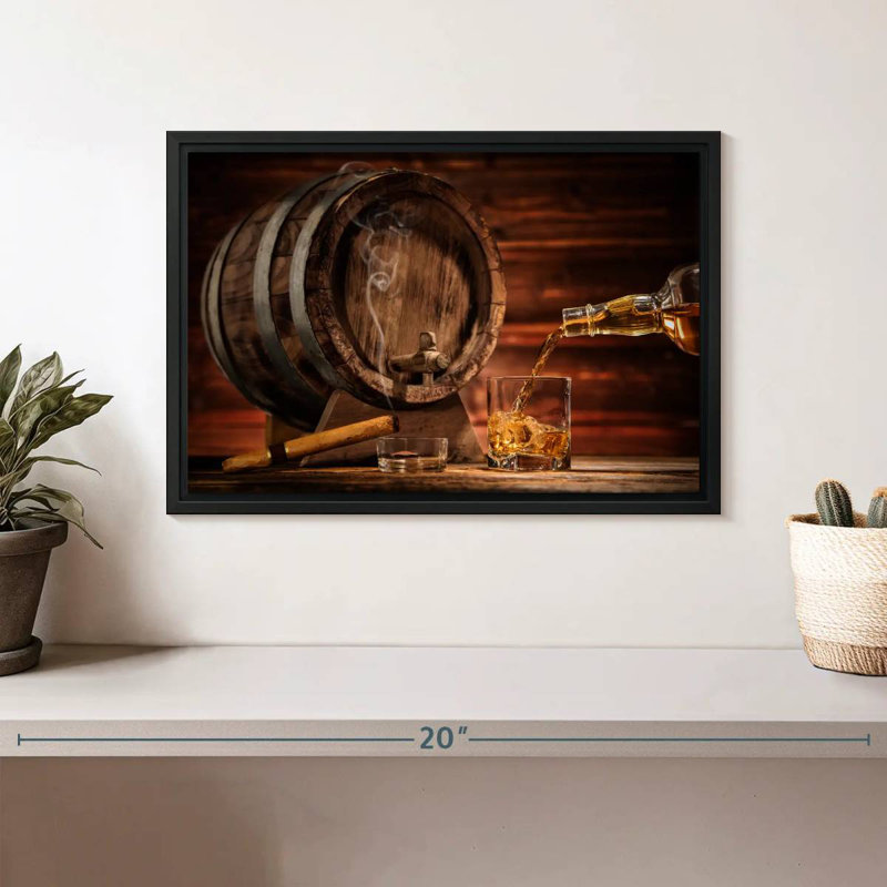 Distributeur de baril de whisky Yarlin, H 9 po x l 13 po