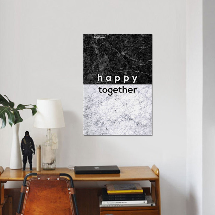 « happy pair », impression sur toile, H 26 po x l 18 po x P 1,5 po, Toile tendue, Pas de tapis