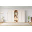 Lit escamotable deux places avec armoire, rangement et deux tiroirs