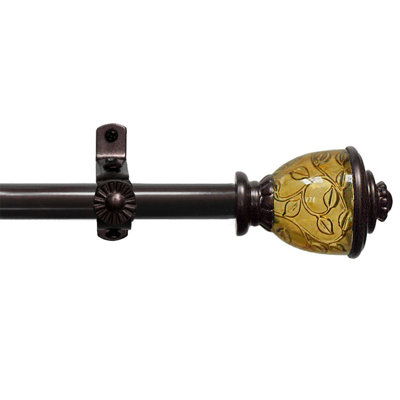 Ellzey Adjustable Single Curtain Rod