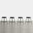 Swivel Upholstered Counter Stool with Metal Frame-118574632