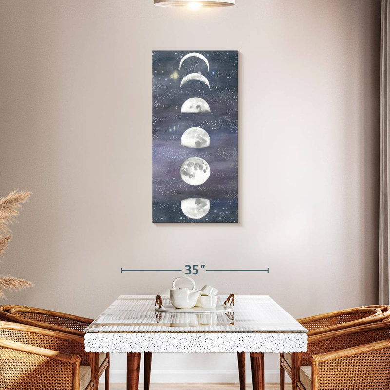 Moon Chart II, 42" H x 21" W