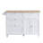 Farmhouse Kitchen Island Set With Drop Leaf And 2 Seatings,Dining Table Set With Storage Cabinet, Drawers And Towel Rack-1413707700