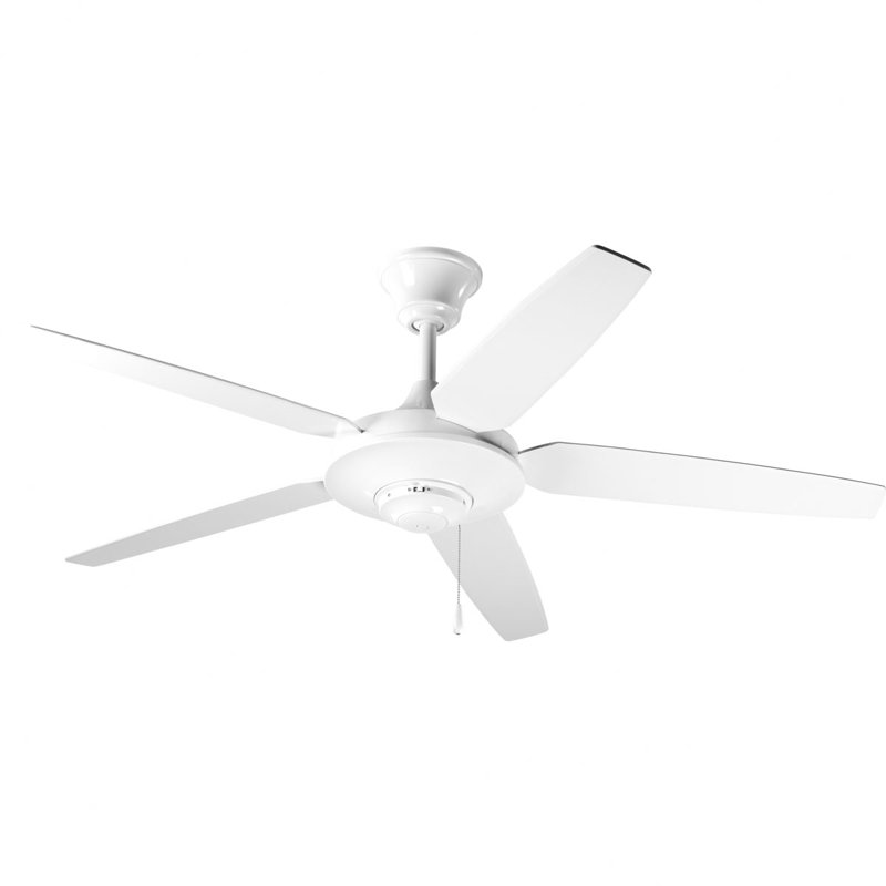 Air Pro 54'' Ceiling Fan, White with White Blades