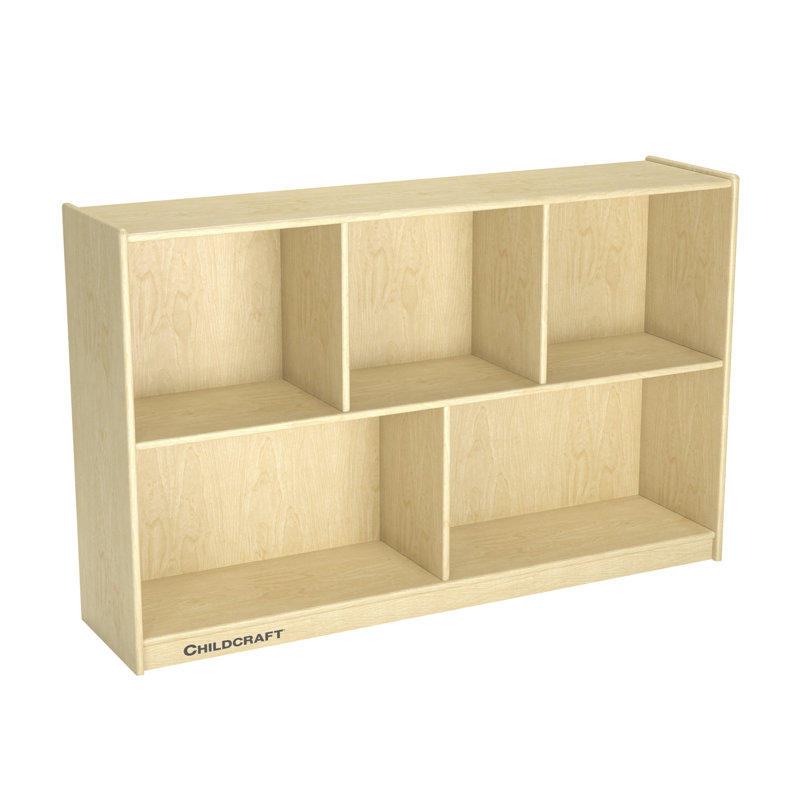 5 Compartment Manufactured Wood Shelving Unit
