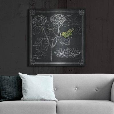 August Grove® 'Chalkboard Botanical 1' by Katie Pertiet Metal Wall Art