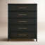 Retreat Pole Rattan Five-Drawer Chest-2027664021