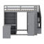 Loft Bed With Wardrobe,Desk And Shelves-577246018
