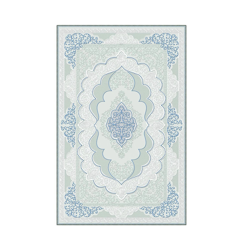 Stylish Hall Carpet 2.6 x 9.8 Feet - 100% Polyester, 0.04 in Pile Height | Antibacterial, Non-Slip PVC Felt Dot Underside | Machine Washable, 3D Digital Print | Perfect for Home Entryways & Living Spaces