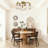  Luxury 6-light Flush Mount Ceiling Light, Dimmable Farmhouse Design For Kitchen Island, Bedroom & Dining Room With Easy Installation,gold-2050926010