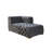 Madele Grey Velvet Double Chaise Sectional-102385492