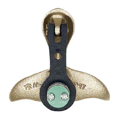 Humpback Whale Tail Brass Push Button Doorbell