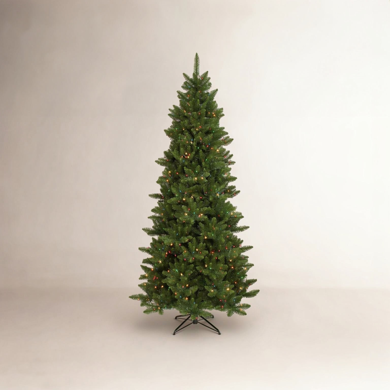 Peabody Pre-Lit Fir Christmas Tree, 8.5' H, Clear Lights, Pre-Lit