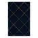 Latitude Run® Checks Nikica Rug Navy Blue and Gold