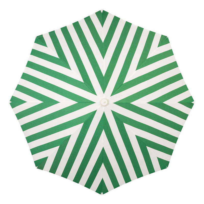 Amalfi Umbrella, Green/White 