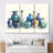 Blue Vases In Collection Pattern II - Boho Pottery Wall Decor Set-1588841665-1588841727
