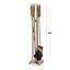 Ensemble d'outils pour foyer 5 pièces Modern Ember Levi-104343375