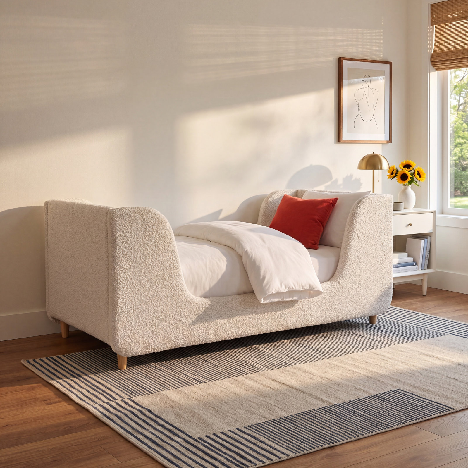 Bodhi Toddler Bed, Boucle