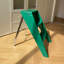 Home Échelle pliante Cadre d'intérieur (vert) Tabouret pliant multifonctionnel épais