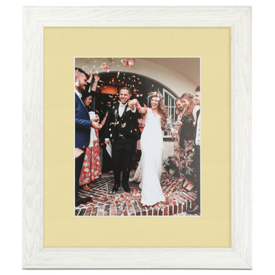 Wood Matte Picture Frame with Mat